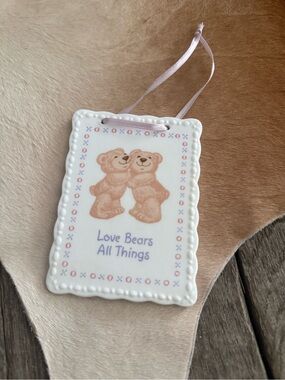 Vintage Teddy Bear Love Bears All Things Small Wall Plaque